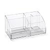 Osco Clear Acrylic Desk Organiser,130mm x 250mm x 120mm