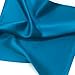 Cyriacus 100% Silk Pocket Square 13.7” Solid Color for Men Wedding Party Handkerchief Gentleman Teal