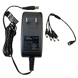 12V 1,500mA Power Supply Adapter/1-4 Splitter for Surveillance DVR Camera