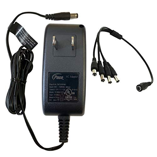 12V 1,500Ma Power Supply Adapter/1-4 Splitter For Surveillance Dvr Camera #TOP21