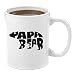 Papa Bear | Premium 11oz Coffee Mug - Perfect Birthday Gifts for Dad, Gifts to Dad from Daughter, Father to be Gifts, Best Dad Gifts for Christmas, Unique, Funny, Bonus, Personalized, Son, Wife Sister