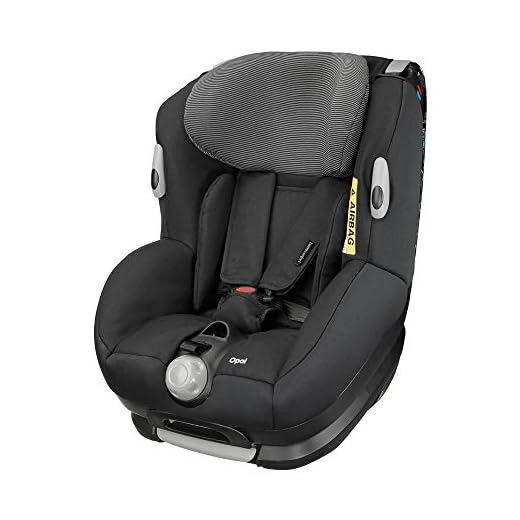 Bébé Confort Opal Silla de coche bebé, a contramarcha o sentido de la marcha, ajustable y reclinable, instalación con cinturón de seguridad, 0 meses - 4 años, 0-18kg, negro (Black Raven)