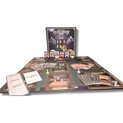A Night at The Lizzie Borden House Mystery Official Board Game | Halloween Game | Gothic Home Decor | Spooky Games | Eerie Evening Entertainment