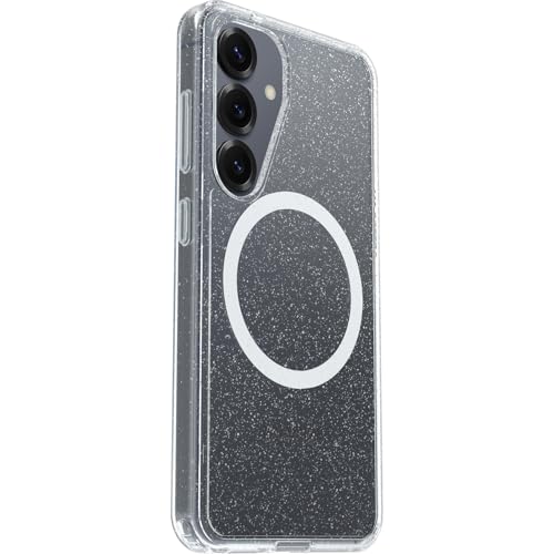 Image of OtterBox Symmetry Series Clear Case with Magnets for Samsung Galaxy S25, Shockproof, Anti-Drop, Slim, Supports 3X More Drops Than Military Standard, Stardust