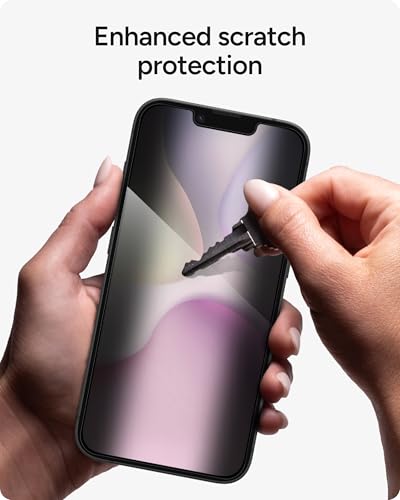 Image of ZAGG Privacy XTR Screen Protector for iPhone 17e / 16e / 14 /13 / 13 Pro - 4-Way Privacy Full-Screen Filter, 5X Stronger, Fingerprint-Resistant Tempered Glass, Smooth Feel, Easy Two-Step Installation