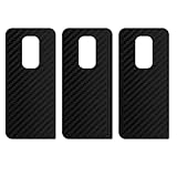 apgo Protecteur Skin, Autocollant, Peau, film en vinyle structuré pour l'arrière au modèle Motorola Moto Defy 2021 avec motif Carbon Noir