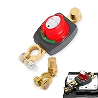 Batterie Trennschalter 12v mit Erhöhte Batteriepole, Batterietrennschalter12v-48v,Batteriehauptschalter,Trennschalter Wasserdicht,für Auto,Motorrad, Marine, Boat,Caravan,Yacht (A)
