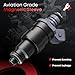 A Plus Auto Fuel Injectors Set of 6, Compatible with Jeep Grand Cherokee 1996-1998, Wrangler 1997-1998, Cherokee 1996-1998, TJ 1997-1998-L6 4.0L, 6PCS, Replace Part RL030778AB FJ682