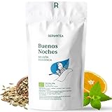 INFUSIÓN BUENAS NOCHES 100% Ecológica 100g (50 Tazas) | Infusión para Dormir Relajante y Digestiva | Melisa, Hinojo, Anís, Naranja Orgánicos REPLANTEA®