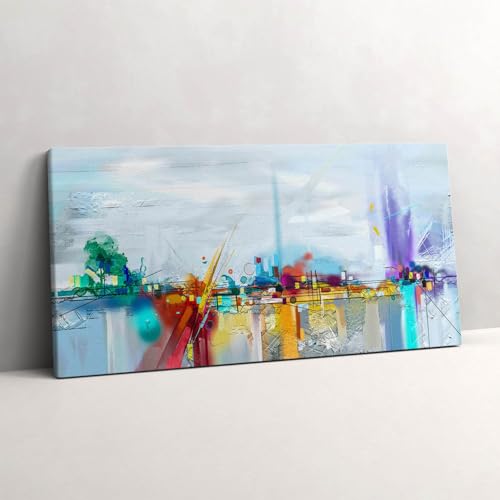 L'image imprimée sur toile 120x60cm Pont Abstrait crée une Ambiance Moderne