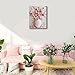 Pink Floral Canvas Wall Art sakura Flowers Botanical painting Decor Pictures Cherry blossoms Posters Prints for Living Room Classroom Bedroom office corridor bathroom Decoration