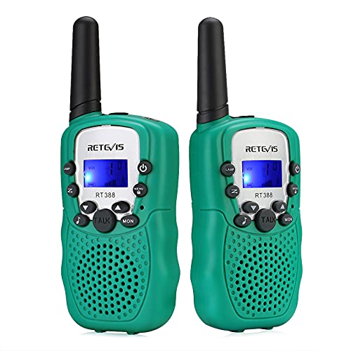 Retevis RT388 Walkie Talkie Niños, Walkie Talkie Niños, 8 Canales PMR446 Linterna VOX, Regalos de Juguetes para...