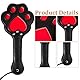 SM Paddel aus Leder, 1 Stück SM Bondage Paddel, Niedliche Katzenpfotenform Paddel, Spanking Paddle, Sex Spielzeug für Pärchen, Cosplay Sexspielzeug für Erwachsene, für Pärchen, Schwarz Rot