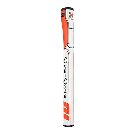 SuperStroke Traxion WristLock Golf Putter Grip, Black/White | Advanced Surface Texture That Improves Feedback and Tack | Made to Lock Your Wrist | Minimize Grip Pressure with a Unique Parallel Design