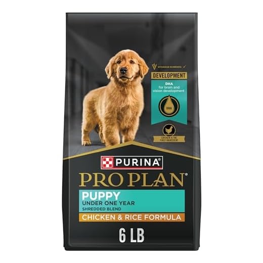Purina Pro Plan High Protein Puppy Food Shredded Blend Chicken & Rice Formula - 6 lb. Bag
