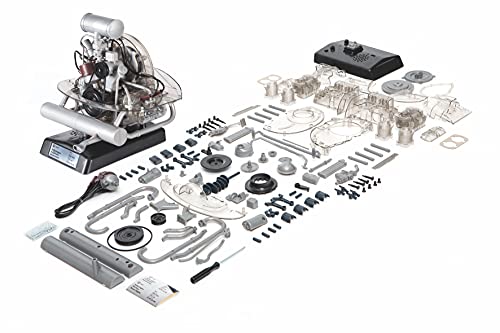 Franzis Vw Bus Bulli T1 Flat-Four Boxer Engine Model Kit With Official Collector's Handbook #TOP5
