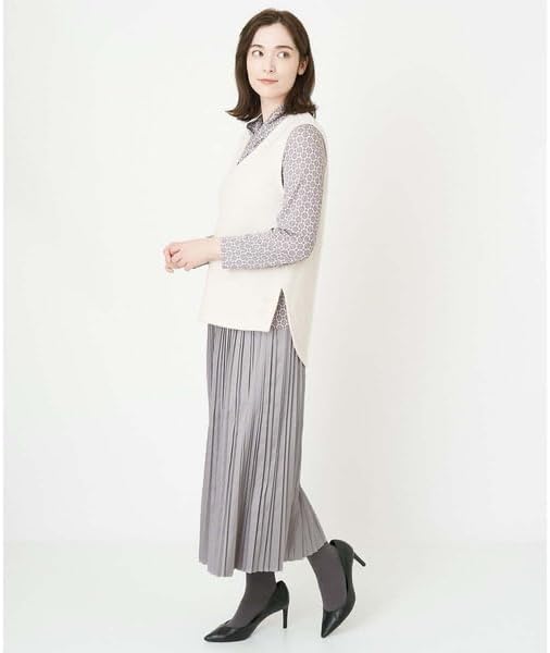 クリスチャンオジャール CHRISTIAN AUJARD レザー風サテンプリーツスカート （アイボリー） -ファッション通販 FASHION  WALKER [クリスチャンオジャール] レザー風サテンプリーツスカート アイボリー S