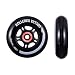 Rollerex VXT500 Inline Skate/Rollerblade Wheels (2-Pack w/Bearings, spacers and washers) (Steel Black, 80mm)