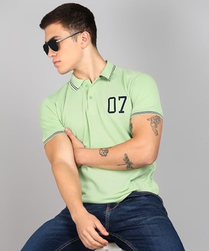 Image of INKKR Men's Soild Half Sleeve Polo T-Shirt Combo
