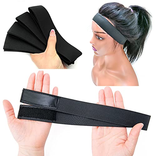 Elastic Bands for Wig, Lace Band for Wigs Edges, 4 PCS Lace Melting Band for Wigs Edge Wrap to Lay Edges, Wig Bands for