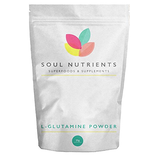 L-Glutamine Powder 25g Liver Support Protein Supplement Repair and New Tissue Production by Soul Nutrients