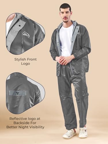 Image of LUX VENUS Reversible Rain Coat for Men.