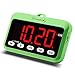 DreamSky Digital Kitchen Timer with Large Red Number Display, Count Up & Down, Loud Alarms with Volume Adjustable (High/Low), Magnetic Back Stand, Battery Operated, Easy Operation.