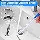 Yuanchu 2 PCS Abflussbürste, 60cm Abflussreiniger Reinigungsbürsten für Abwasserkanäle Schlauchbürste Abflussreiniger Spirale Abfluss Rohrreinigung für Kanalisation Küche Waschbecken Badewanne