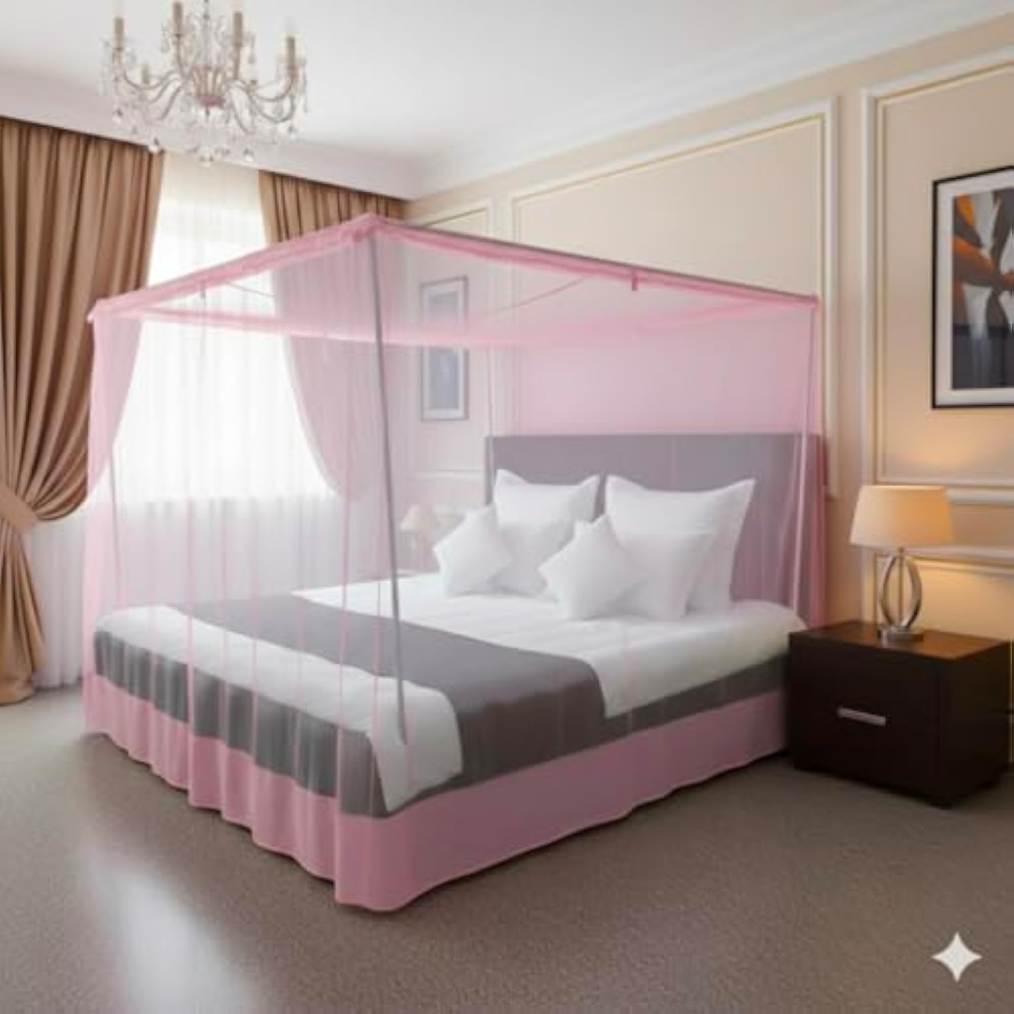 Pure Cotton Mosquito Net, Double Bed Size
