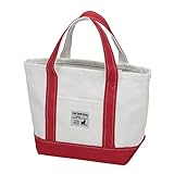 [キャプテンスタッグ] トートバッグ かばん コットントート 24オンス 前面・内面ポケット付き SSサイズ レッド UL-2017