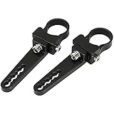 Auxbeam Light Bar Mounting Bracket Kit 1.25 Inch Bull Bar Roll Cage Clamps Mount Clamps Universal Holder Kits for Led Hid Light Bar Jeep Wrangler Trucks Off-Road (2 pcs)