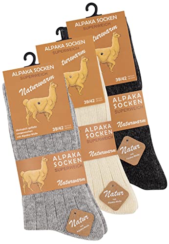 BestSale247 Alpaca-sokken, wollen sokken voor dames en heren, uniseks, fijn gebreide wintersokken, Noors - Afbeelding 6