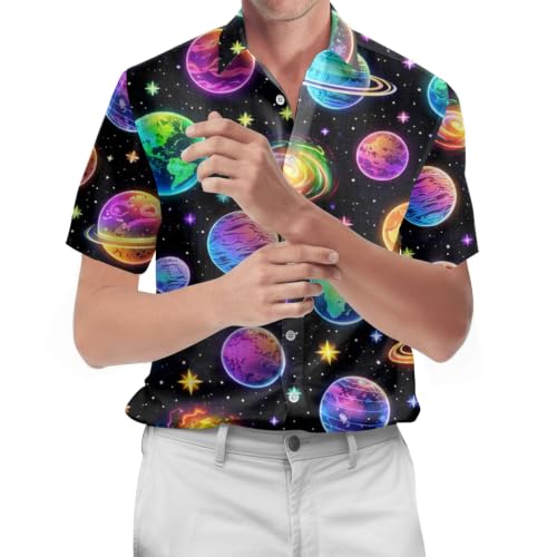 Image of 99TIMORO Funny Movie Mens Hawaiian Shirts Button Down Short Sleeve
