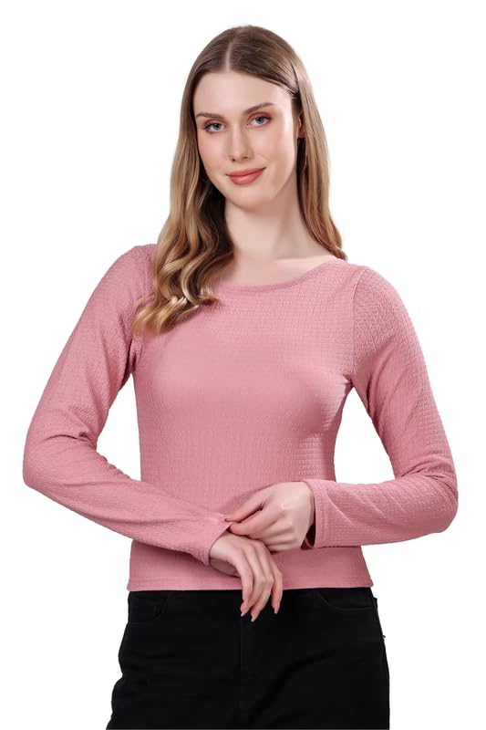 Image of London Hills Women's polyester Regular Fit Full Sleeves Top || Top Tops || Backless Full Sleeve Top