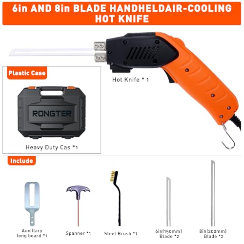 200W Air-Cooled, Electric Hot Knife - Foam Cutting Tool with Blades & Accessories Use Foam Cutter for Engraving and DIY Handmade