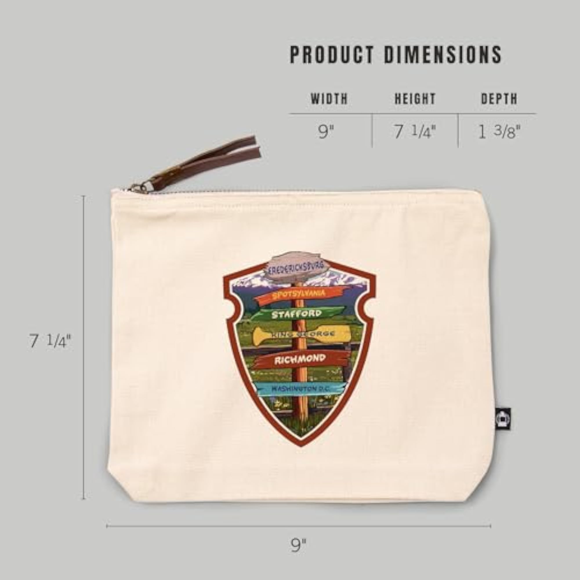 Fredericksburg Virginia Destination Sign Travel Accessory Go Bag