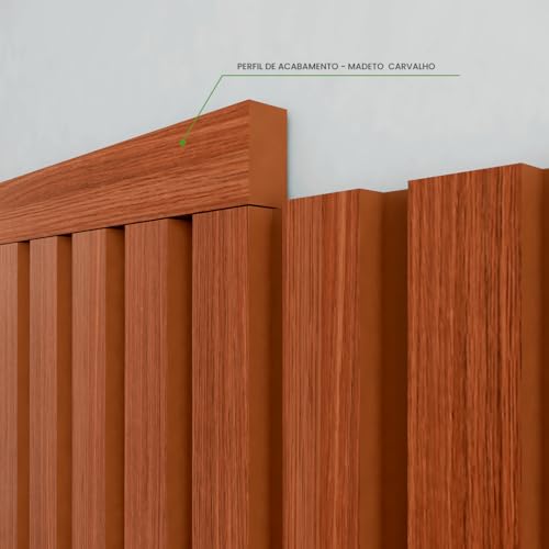 Perfil de Acabamento Para Painel Ripado Linha Madeto Cinamomo - Meu Rodapé