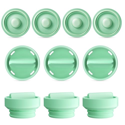 Image of 6pcs Duckbill Valves and 4pcs Diaphragm Compatible with Elvie Stride Pump Replacement Parts, Replace for Elvie Pump Valves Diaphragm Parts Accessories