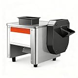 BNZCZY Maquina de Cortar Fiambre 850W, Cortador De Carne Profesional 200Kg/H, Cortafiambres Comercial Profesional para Cocinas de Restaurantes(Size:7mm,Color:Cuchillo único + rebanar + triturar)