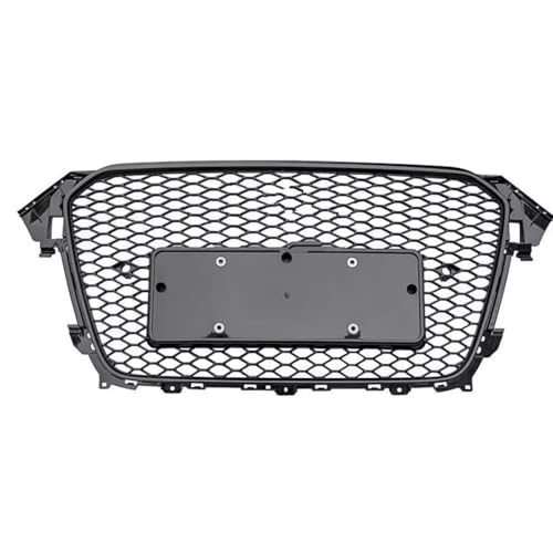 Grilles supérieures noires brillantes en nid d'abeille pour Audi S4 A4 B8
