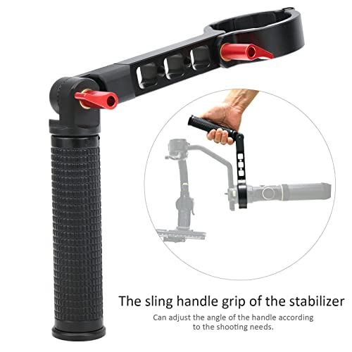 Adjustable Angle Stabilizer Sling Handle Grip for CRANE 2, Comfortable and Anti Slip, 3 1/4in Screws, Aluminum Alloy (Black) - Image 4