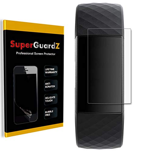 [3-Pack] for Fitbit Charge 4 / Fitbit Charge 3 Screen Protector [Full Coverage], SuperGuardZ, Edge-to-Edge Protect, Ultra Clear, Military Grade TPU Film [Lifetime Replacement]