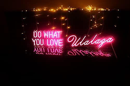 Image of LED Neon Sign Night Light for Wall Party Decor Bedroom Room Bar Wedding Home Birthday Art Decoration Christmas with USB Chain Light modulator 5v (lets party blue)