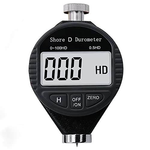 Maizoon Durómetro Digital Probador de Dureza Orilla D Pantalla LCD 0-100HD Herramienta de Prueba de...