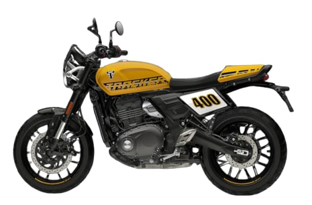 Image of Triumph Tracker 400 (349 CC) Bike Racing Yellow Booking for Ex-Showroom Price
