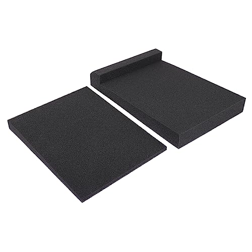 Set 1 Almohadillas de Aislamiento Acústico para Aislamiento Sonoro de Monitores de Estudio Almohadillas Versátiles para Uso en Casa y Escenario Color Negro