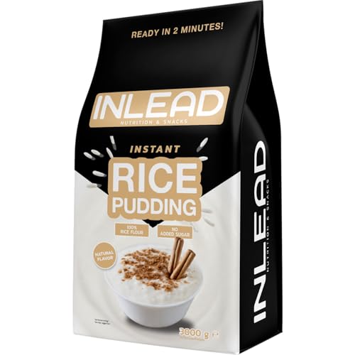INLEAD - Instant Rice Pudding - Reispudding | Geschmacksneutral | Schnelle Zubereitung & Cremige Konsistenz | ohne Zucker und künstlichen Zusätzen - 3000g