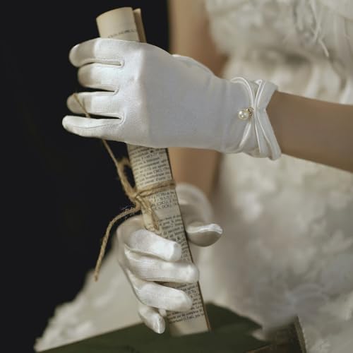 Satin Gloves Women Tea Party, Black Satin Gloves for Women, for Halloween,Wedding,Tea Party,Masquerade, Wedding Dinner4