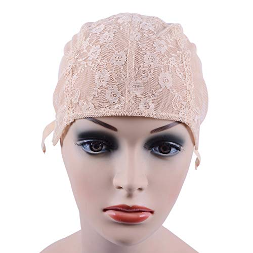 Doppia pizzo cappellino con parrucca Wig Cap per