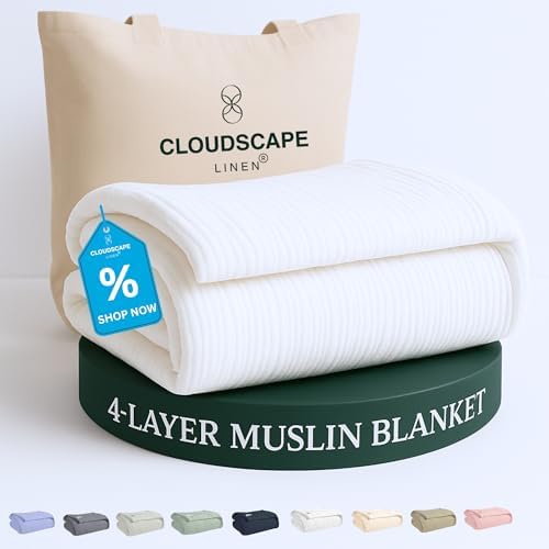 Cloud Scape Linen – 2 Federe Queen Size In Cotone Egiziano 1000 Fili, Morbide E Fresche, Blu Francese - 2